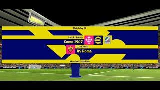 Como 1907 vs AS Roma || Serie A || eFootball 2024