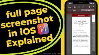 Take Full Page Screenshots On iOS 17 (iPhone 15 Pro Max): How To