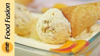 Peach Ice cream Recipe by Food Fusion