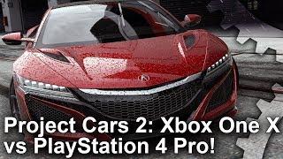 [4K] Project Cars 2: Xbox One X vs PS4 Pro Graphics Comparison + Frame-Rate Test