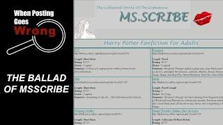 Msscribe: The Harry Potter Fandom's Greatest Con-Artist - When Posting Goes Wrong