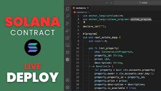 Deploy Rust Smart Contract to Solana Blockchain - LIVE Tutorial