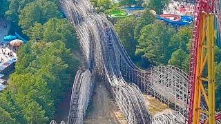 Racer 75 Drone Footage 4K (Rebel Yell) Kings Dominion Doswell, VA