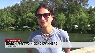 Crews continue search for two missing swimmers on Lake Hartwell