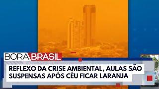 Queimadas deixam céu laranja e suspendem aulas em Goiânia I Bora Brasil