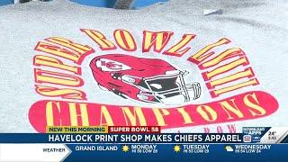 Havelock Print Shop Makes 11,000 Kansas City Chiefs Super 58 Shirts