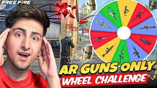 AR Guns Only Challenge In WheelAll AR Guns In Solo Vs Squad [A_s Gaming] - Free Fire India