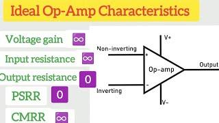 Ideal Op-Amp Characteristics | Characteristics of an ideal Op-Amp