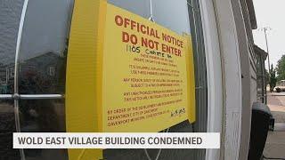 Village of East Davenport building owned by Andrew Wold condemned by city
