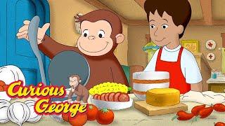 George and Marco Make Tortillas  Curious George  Kids Cartoon