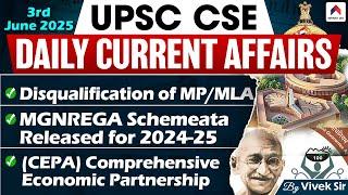 UPSC Current Affairs Today | Daily Current Affairs By Vivek Sir | 3rd June '25 | Nirnay IAS