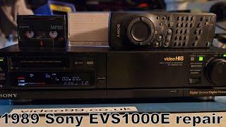 Sony EVS1000E Hi8 recorder from 1989. Can we fix it?