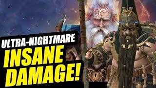 WIX & GEO INSANE DAMAGE Slow CLAN BOSS BUILD! Ultra-Nightmare - RAID: Shadow Legends