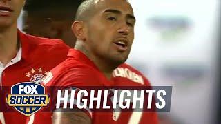 Vidal gives Bayern a 1-0 lead over Dortmund | 2016 German Super Cup Highlights