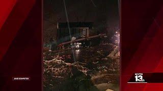 Tornado damage reported in Columbus, Mississippi