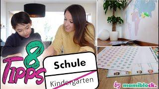 8 Tipps & Ideen - Vom Kindergarten in die Schule | Meilenstein im Lockdown | by mamiblock