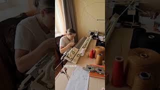 15 минут на вязальной машине в полминуты  брендовый заказ 🫶 #вяжуназаказ #машинноевязание
