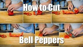 How To Seed And Slice A Bell Pepper