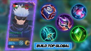 XAVIER BUILD RECOMMENDATION FROM GLOBAL (MUST TRY) (MOBILE LEGENDS)