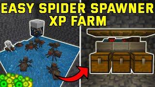 EASY Spider Spawner XP Farm Bedrock 1.21+ (Bedrock,Mcpe,Ps4,Xbox)