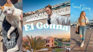 EL GOUNA im März Teil 2 // Travel Diary, Ägypten, Vlog, joggen zu Zaytouna Beach, Downtown