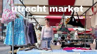 first time selling at Utrecht market: market prep & booth setup revealed!