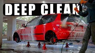 Winter Wash - 30 Year old Honda Civic Hatchback Exterior Deep Clean  - Auto Detailing