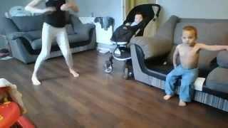 Webcam video of sky and her sisters and brothers funny