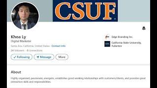 College Ed Tech, Rudy Chavarria Jr., Mentor Recommendation from CSUF student Khoa Ly