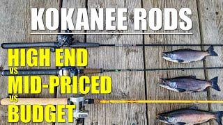 Kokanee Rod Comparison: High end vs Mid-priced vs Budget