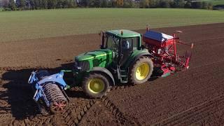 Weizenaussaat 2017 | John Deere 6820 | Kverneland Accord DA | Tigges Nautilus