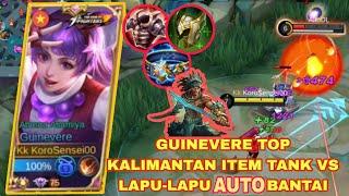 GUINEVERE OFFLINER ITEM TANK VS LAPU-LAPU | TUTORIAL GUINEVERE | BUILD GUINEVERE - MLBB