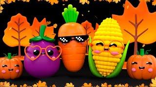 Baby Fruit Dancing in AUTUMN  Sensory Video with Relax Music!