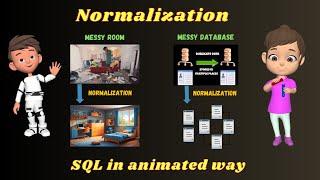 Normalization explained in 5 mins | Normalization in animated way #sql