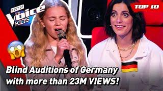 The MOST VIEWED Blind Auditions of The Voice Kids Germany 2021!  | Top 10