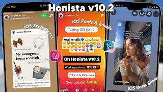 Honista v10.2 | iOS Instagram iOS Features, iOS Fonts and Emojis on Android