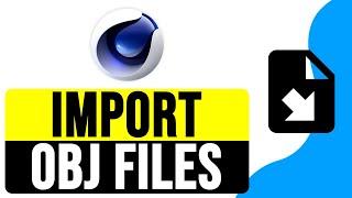 How to IMPORT OBJ FILES into CINEMA 4D with MATERIALS 2024 | C4D OBJ Import Tutorial