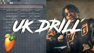 HOW TO MAKE AGGRESSIVE UK DRILL BEATS FOR OFB BANDOKAY 2022 (UK Drill Tutorial - FL Studio)