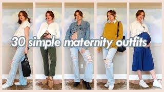 30 SUMMER MATERNITY OUTFITS | simple, minimal style 