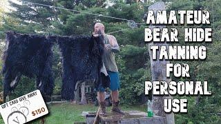 DIY Processing Black Bear Fur For Personal Use. Start to Finish. (Make your own hides).