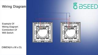 WiFi 2 way Switch installation and matching smartphone | Bseed