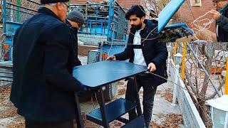 Hamzeh & Mehdi’s Adventure: Bringing a PC Desk to the Village & Living Off-Grid!