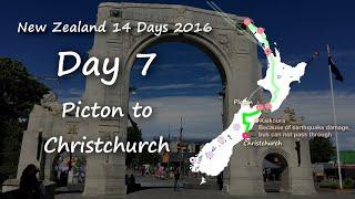 New Zealand Trip in 14 Days - Day 7 : Picton to Christchurch (Inland highway route on InterCity bus)