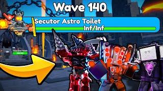 I BEAT The Secutor Astro Toilet With OP Units In Toilet Tower Defense (Roblox)
