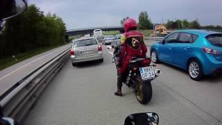 Falling down on Autobahn