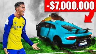 C. Ronaldo'nun Milyonluk Otomobili Kazaya Karıştı !! Futbolculara Milyonlara Mal Olan Büyük Hatalar