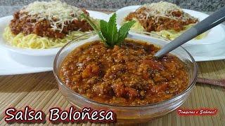 SALSA BOLOÑESA quick recipe of Seasonings and Flavors