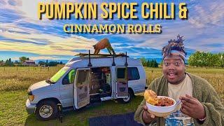 Relaxing Autumn day In My Van (Music, Yoga & Pumpkin Spice Chili)