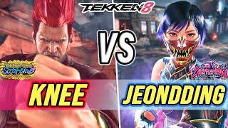 T8  Knee (Paul) vs JeonDDing (Reina)  Tekken 8 High Level Gameplay