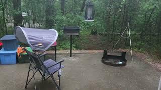 How do you camp in the rain?